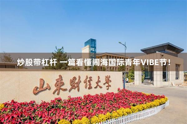 炒股带杠杆 一篇看懂闹海国际青年VIBE节！