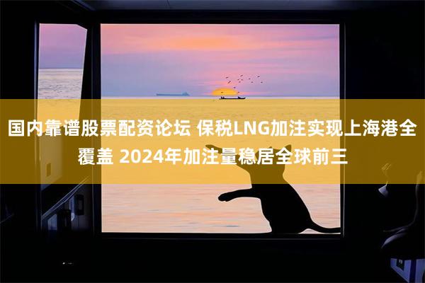 国内靠谱股票配资论坛 保税LNG加注实现上海港全覆盖 2024年加注量稳居全球前三
