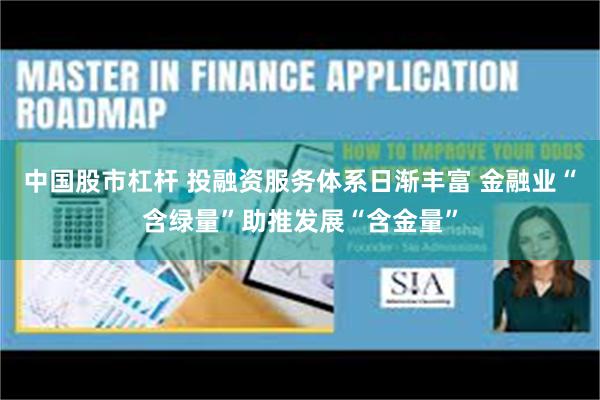中国股市杠杆 投融资服务体系日渐丰富 金融业“含绿量”助推发展“含金量”