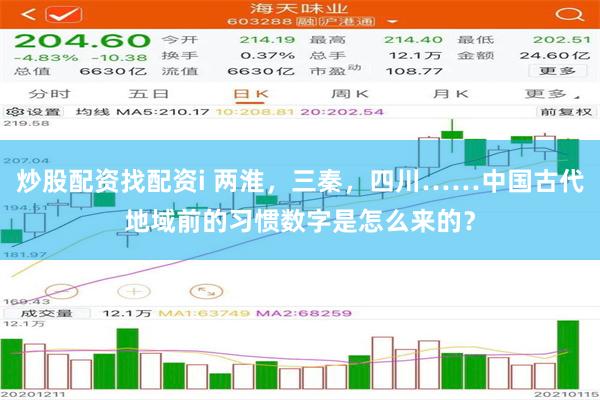 炒股配资找配资i 两淮，三秦，四川……中国古代地域前的习惯数字是怎么来的？