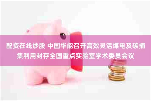 配资在线炒股 中国华能召开高效灵活煤电及碳捕集利用封存全国重点实验室学术委员会议